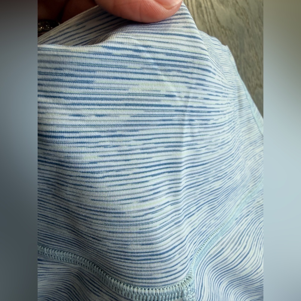 Lululemon Wunder Under HR Tight in Wee Are From Space Sheer Blue Chambray Size 4 - Picture 6 of 6